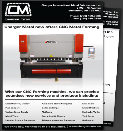 Print, Illustration, Photo Manipulation: CNC Metal Forming (Front)
