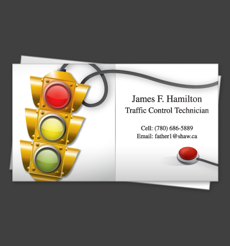 Print, Photo Manipulation, Illustration: James F. Hamilton's Business Card