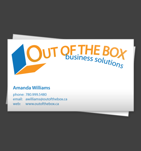 Print, Illustration: Out Of The Box Business Solutions Business Card