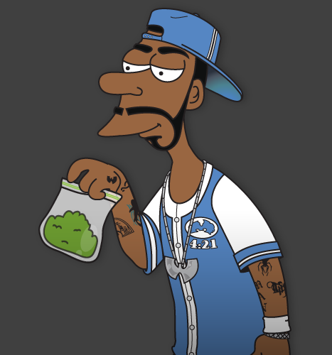 Illustration, Print, Character Design: Method Man