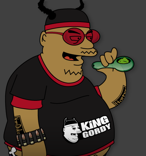 Illustration, Print, Character Design: King Gordy